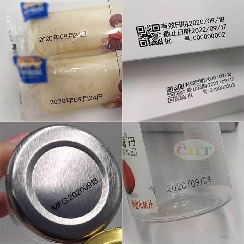 Sản phẩm máy in date cầm tay in được trên nhiều chất liệu khác nhau