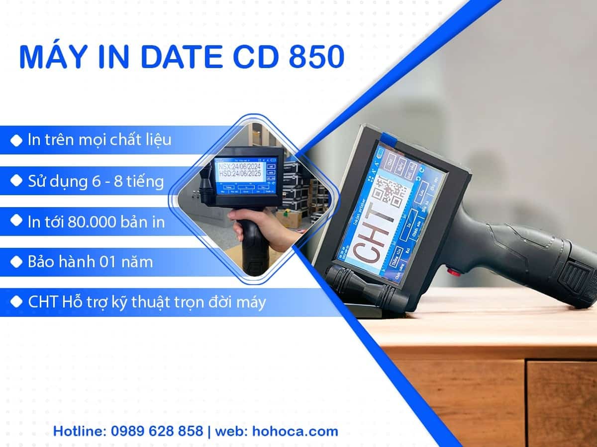 Máy in date cầm tay CD 850