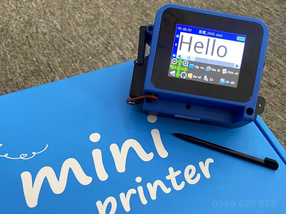 Máy in date mini H8 có kích thước vừa lòng bàn tay