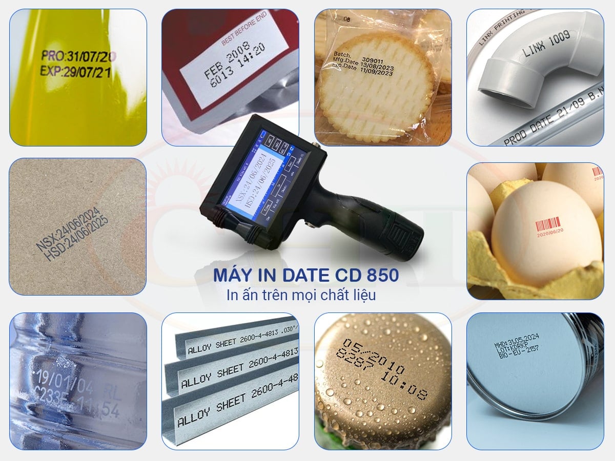 CD 850 in ấn đa dạng chất liêu