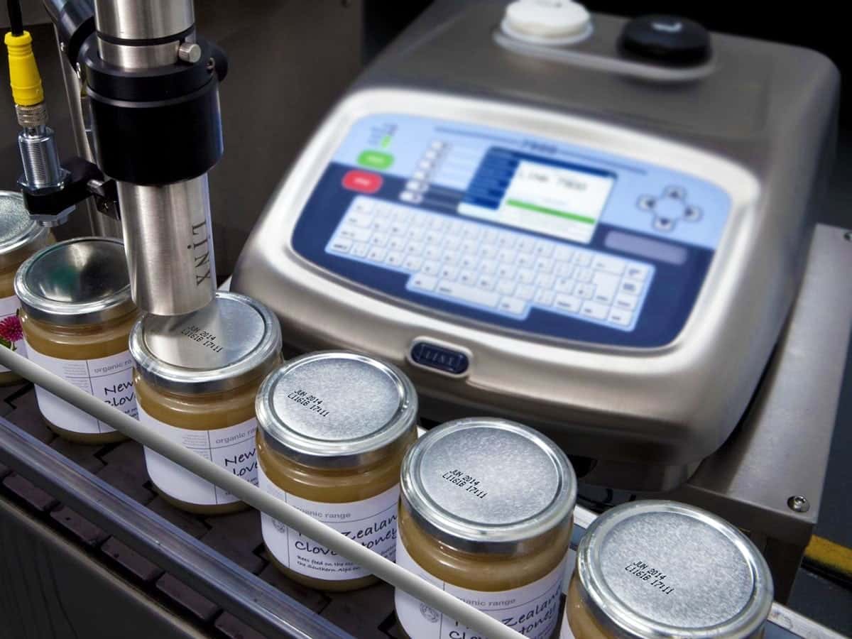 Máy in date tự động theo dây chuyền