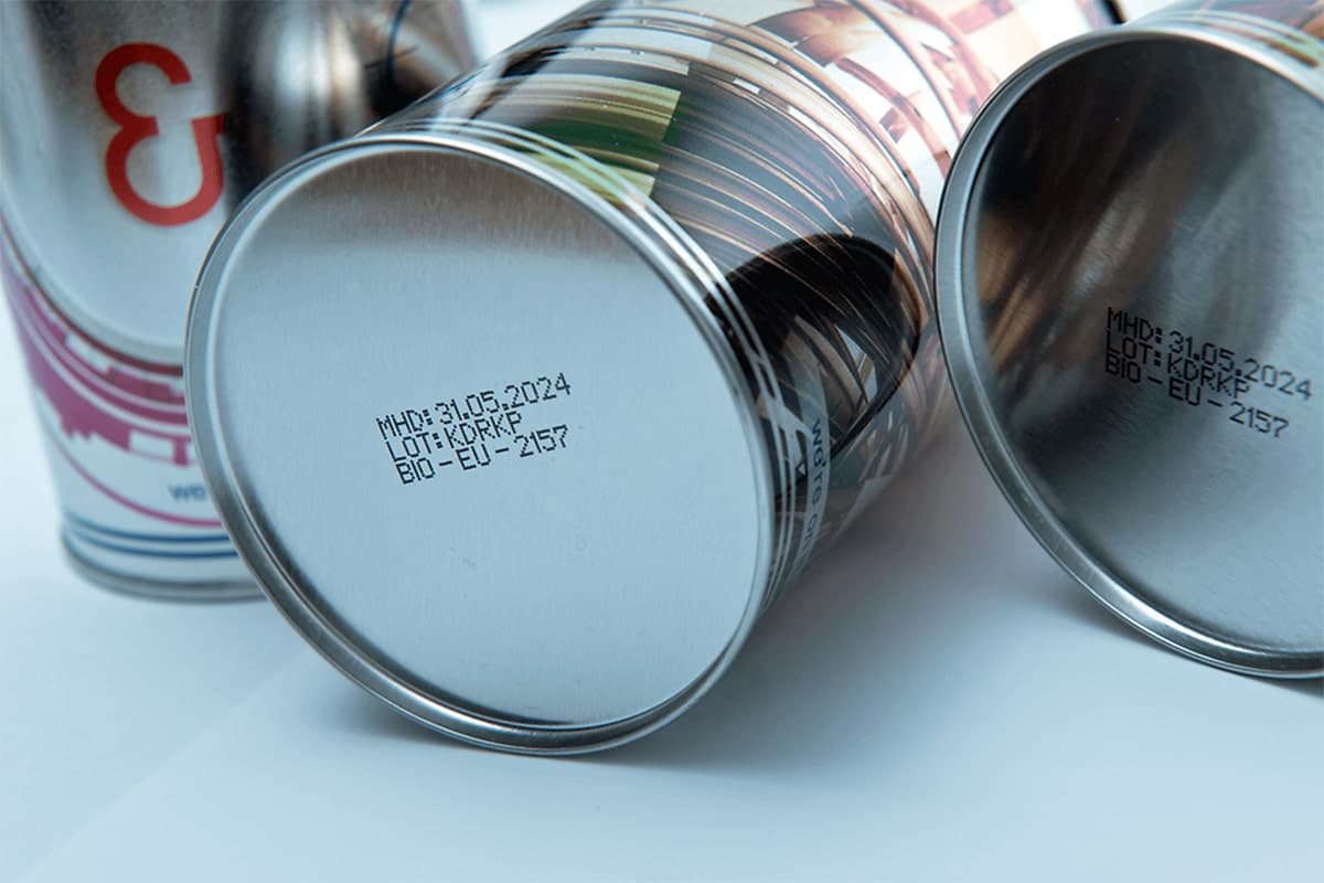 Bản in date trên đáy chai inox