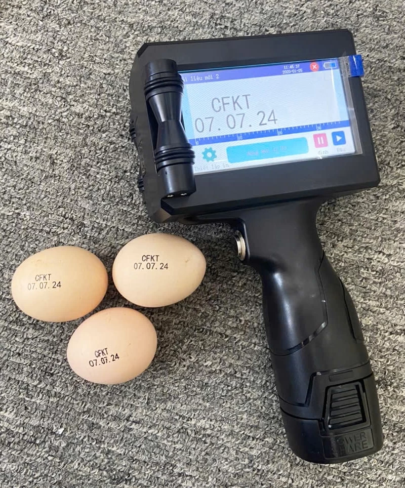 In date trên sản phẩm trứng sống