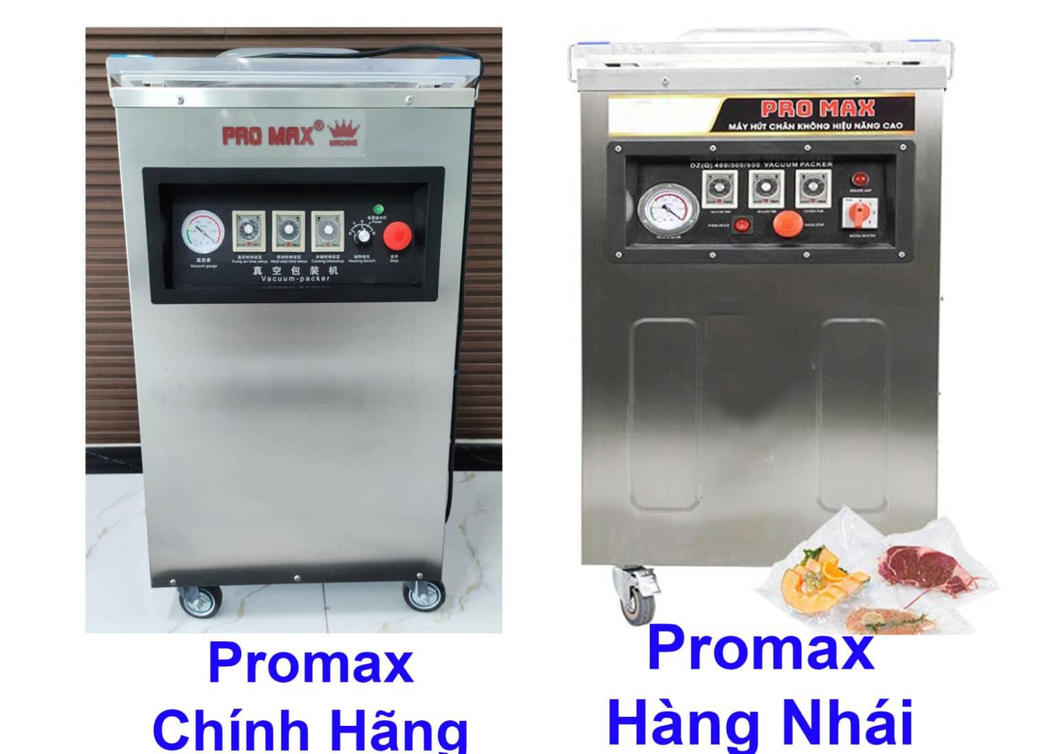 Phân biệt rõ máy hút chân không chính hãng và hàng nhái
