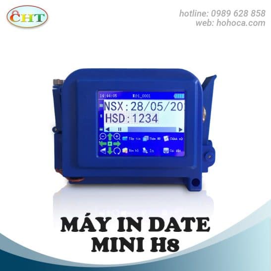 Máy in date cầm tay mini H8